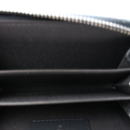 Chanel Caviar Quilted Zip Around Coin Purse Wallet Dark Blue 5 of 7