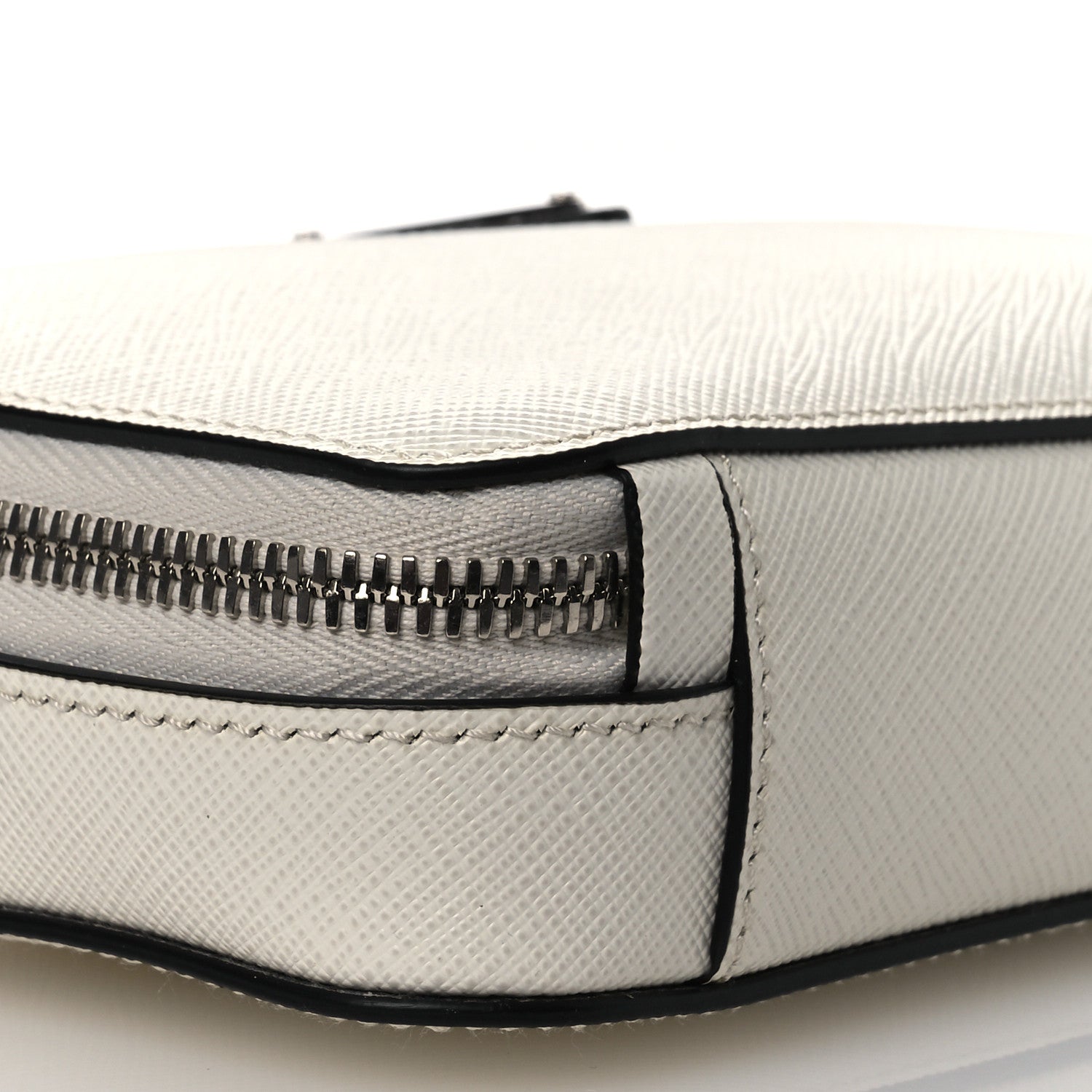 Prada Saffiano Travel Small Brique Crossbody Bag White 8 of 9
