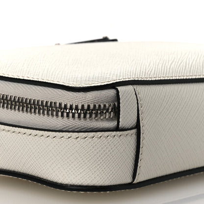 Prada Saffiano Travel Small Brique Crossbody Bag White 8 of 9