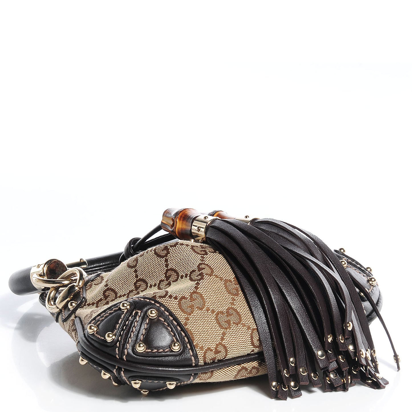 Monogram Mini Indy Top Handle Bag Dark Brown