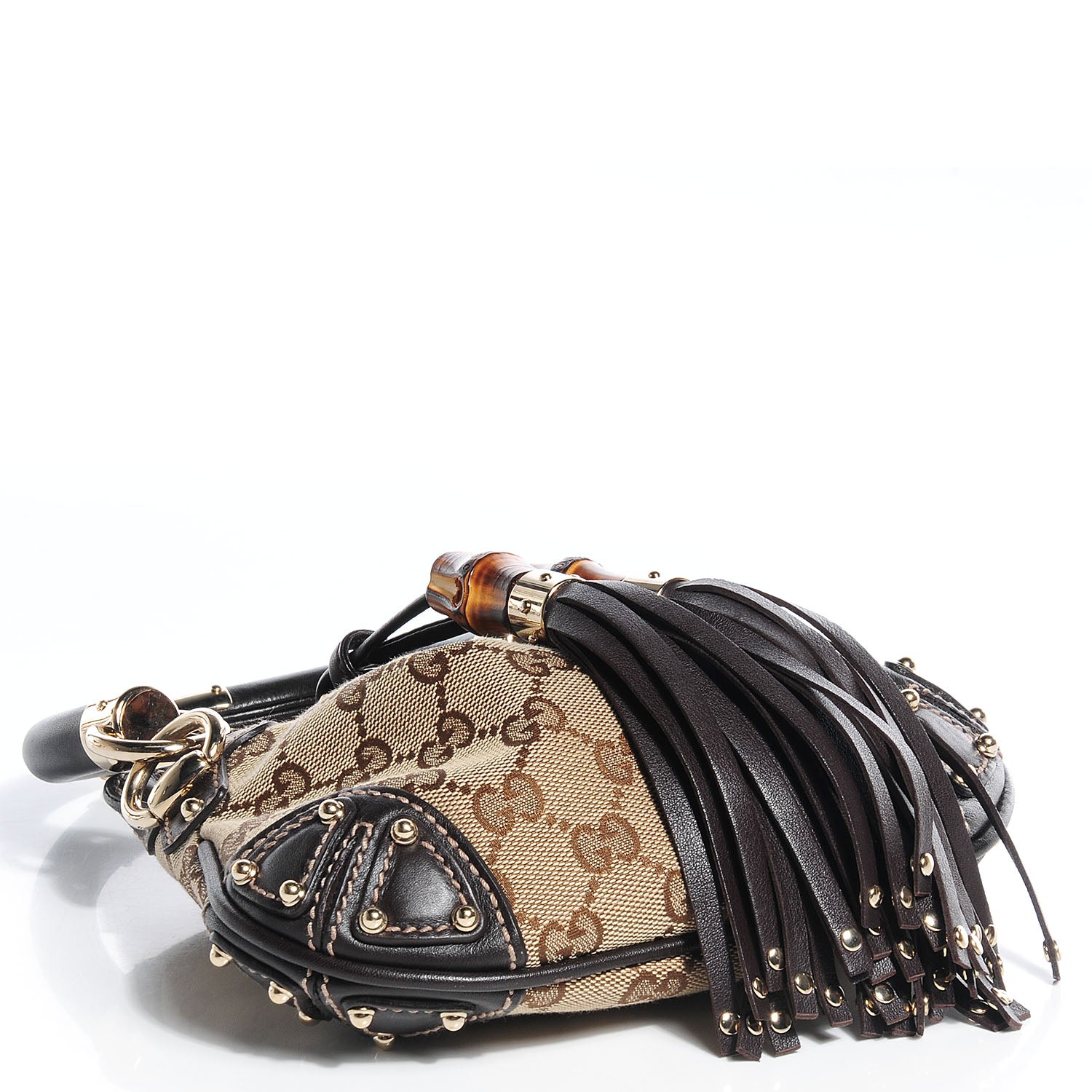 Gucci Monogram Mini Indy Top Handle Bag Dark Brown 4 of 7