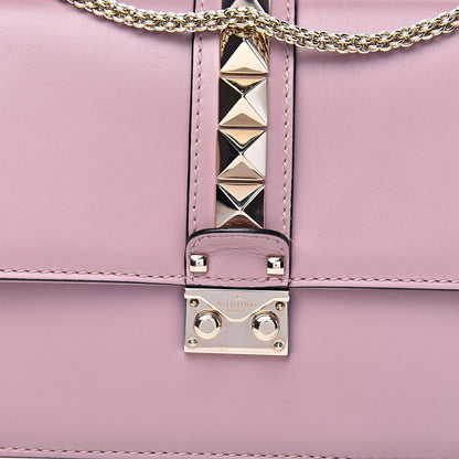 Valentino Garavani Vitello Medium Glam Lock Rockstud Flap Water Rose 11 of 11
