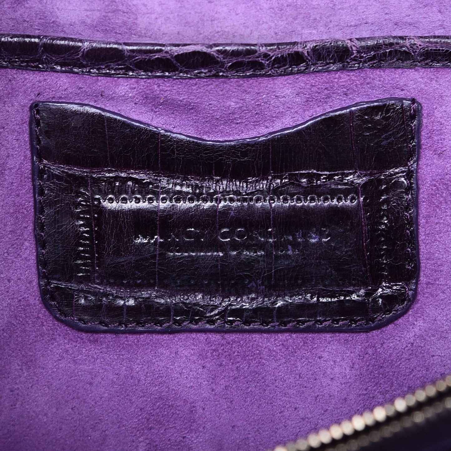 Crocodile Clutch Purple