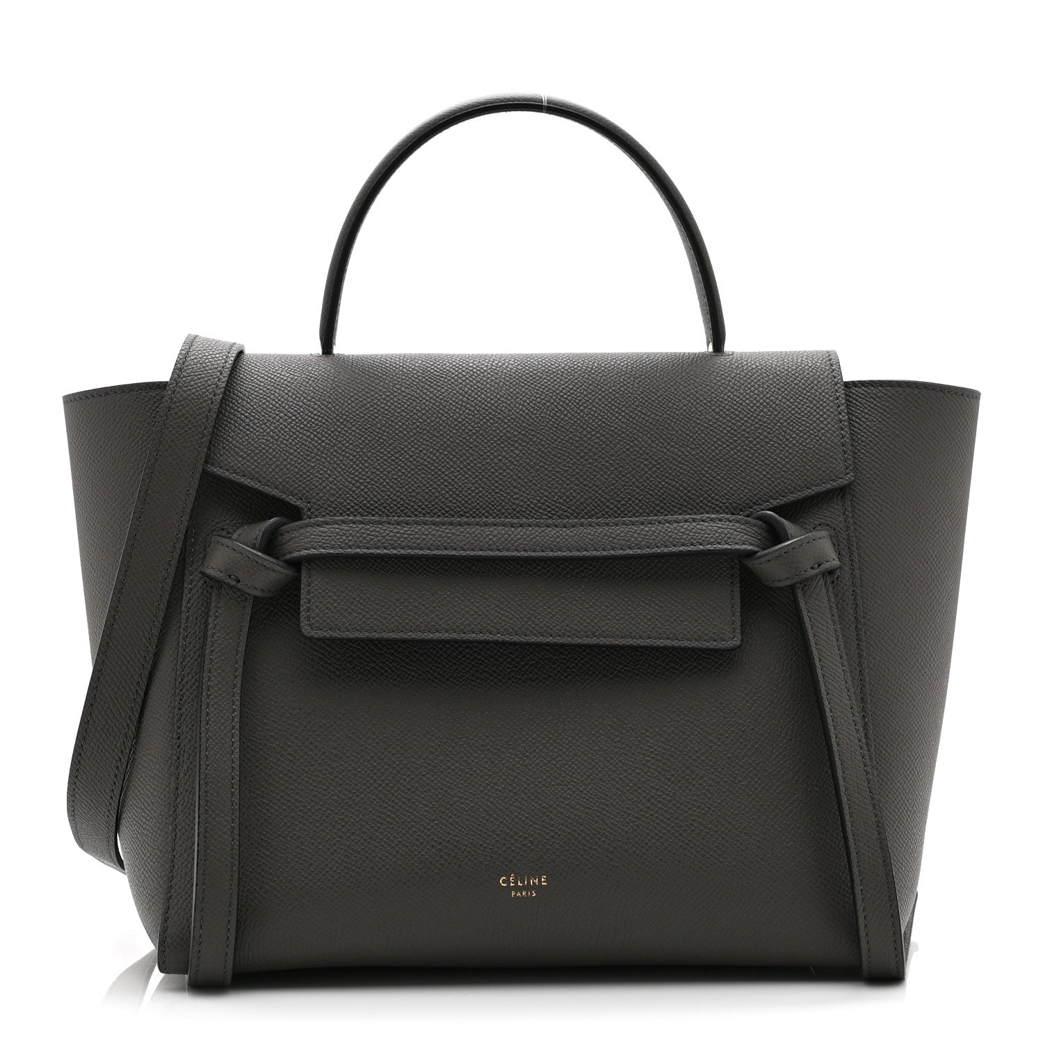 Celine Grained Calfskin Micro Belt Bag Grey 1 of 11