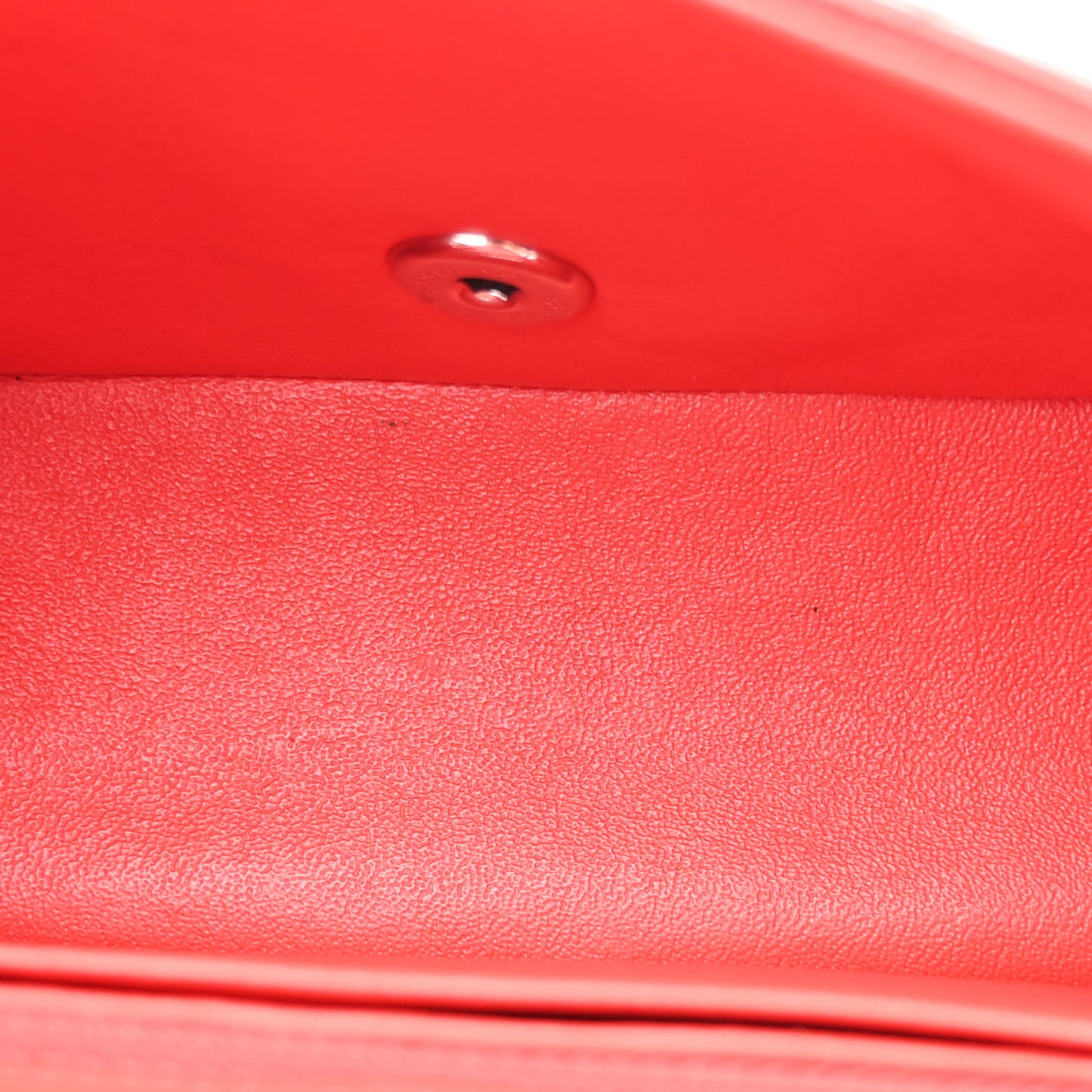 Lambskin Quilted Mini Square Flap Red