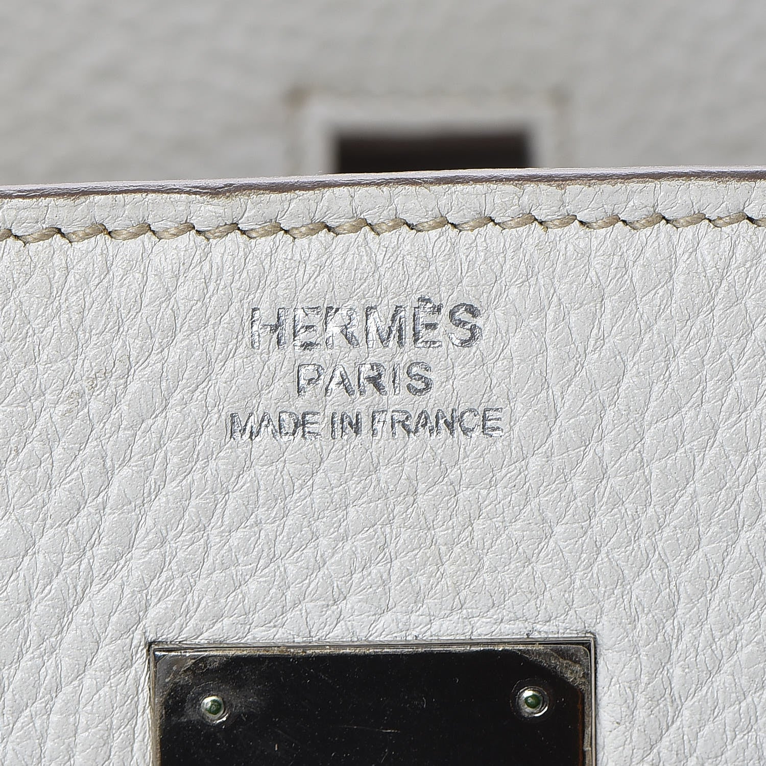 Hermes Taurillon Clemence Lizard Club Birkin 30 Gris Perle White Mykonos 22 of 38