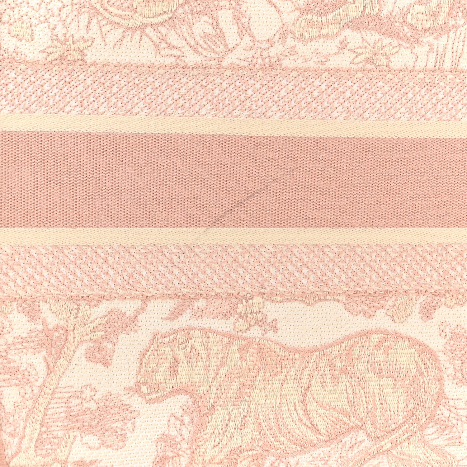 Christian Dior Canvas Embroidered Medium Dioriviera Toile De Jouy Book Tote Rose 11 of 11