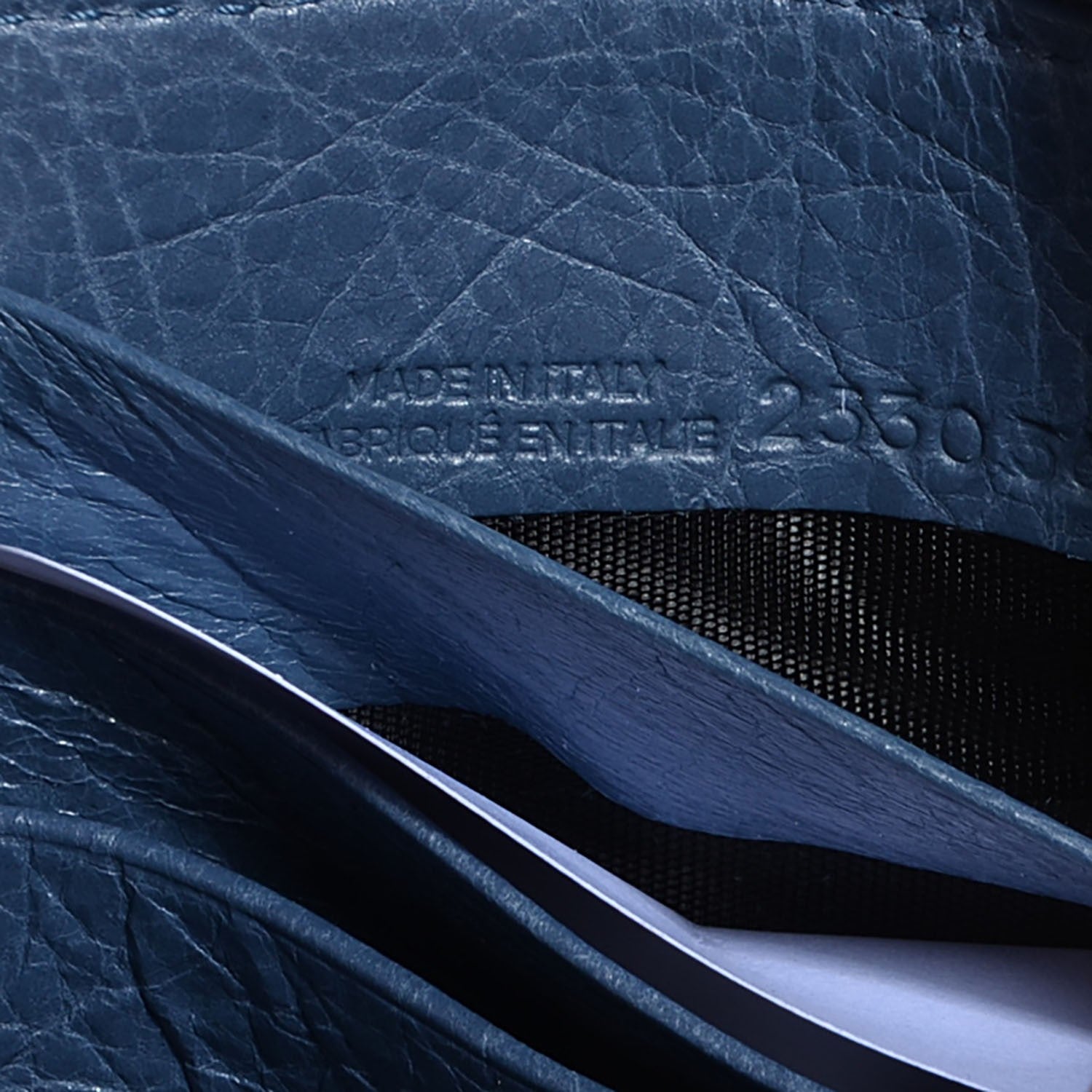 Balenciaga Agneau Classic Hardware Continental Zip Around Wallet Bleu Persan 7 of 10