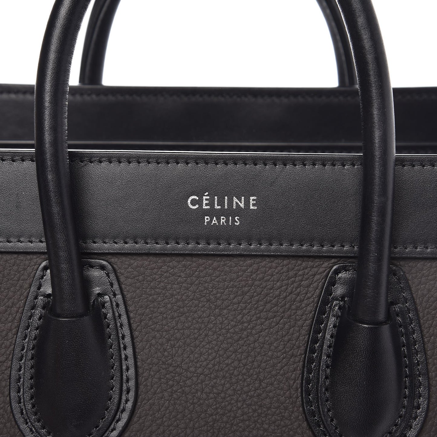 Baby Grained Calfskin Nano Tri-Color Luggage Anthracite