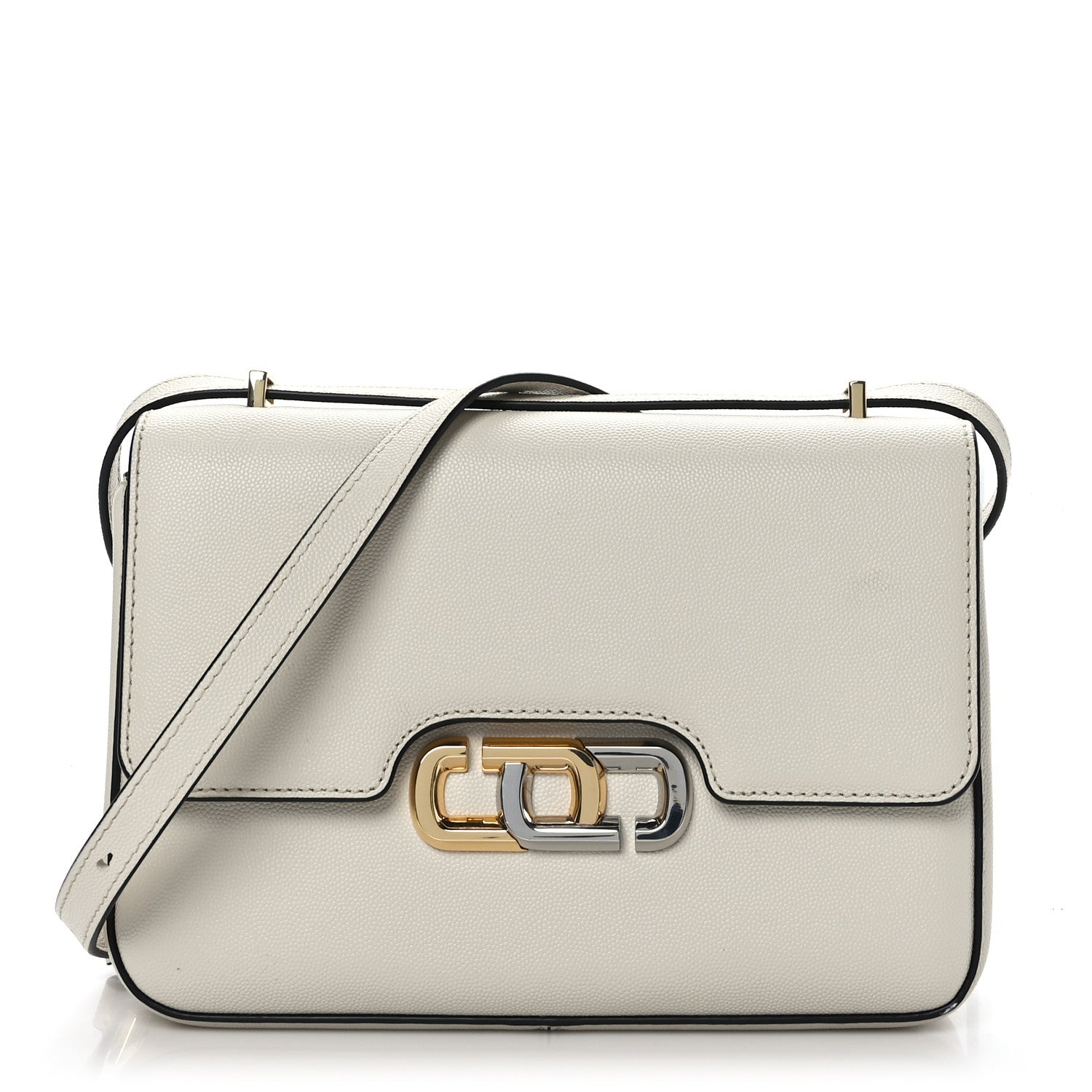 Marc Jacobs Textured Calfskin The J Link Shoulder Bag Ivory 1 of 9