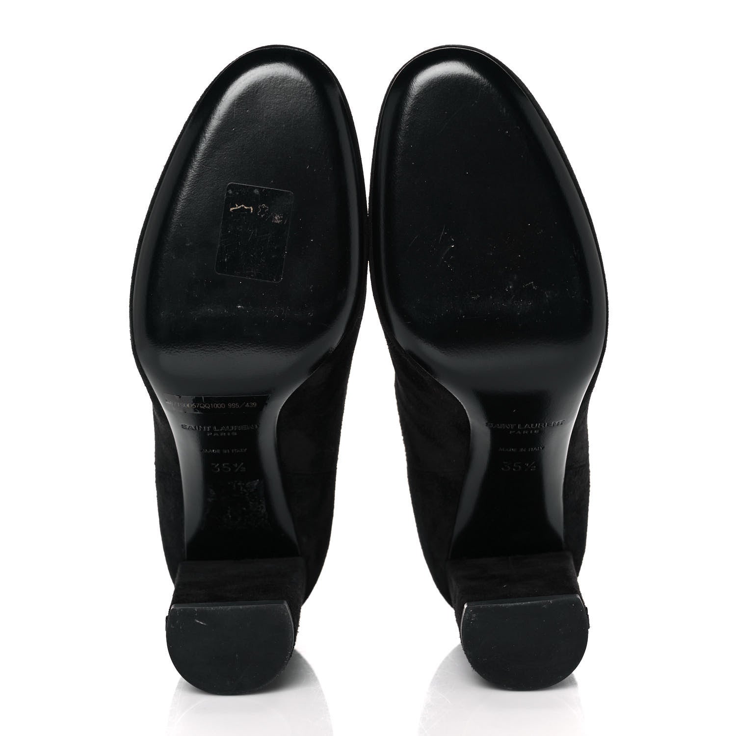 Saint Laurent Suede Babies Chelsea 95 Ankle Boot 35.5 Black 5 of 8