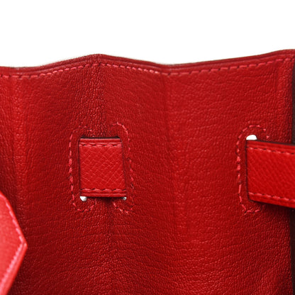 Hermes Epsom Birkin 30 Rouge Casaque 15 of 36