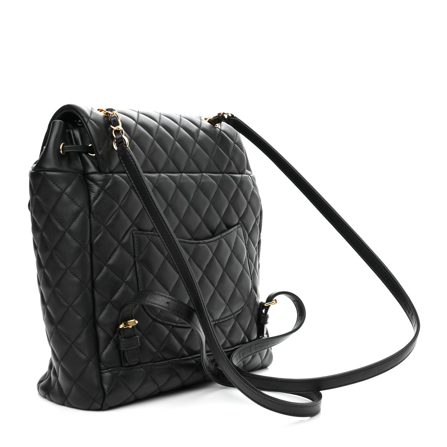 Chanel Lambskin Quilted Large Urban Spirit Backpack Black 3 of 10