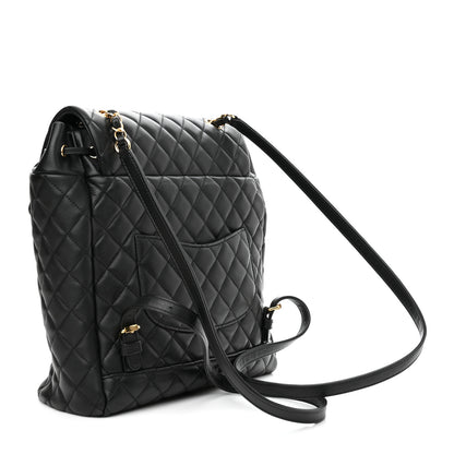 Chanel Lambskin Quilted Large Urban Spirit Backpack Black 3 of 10