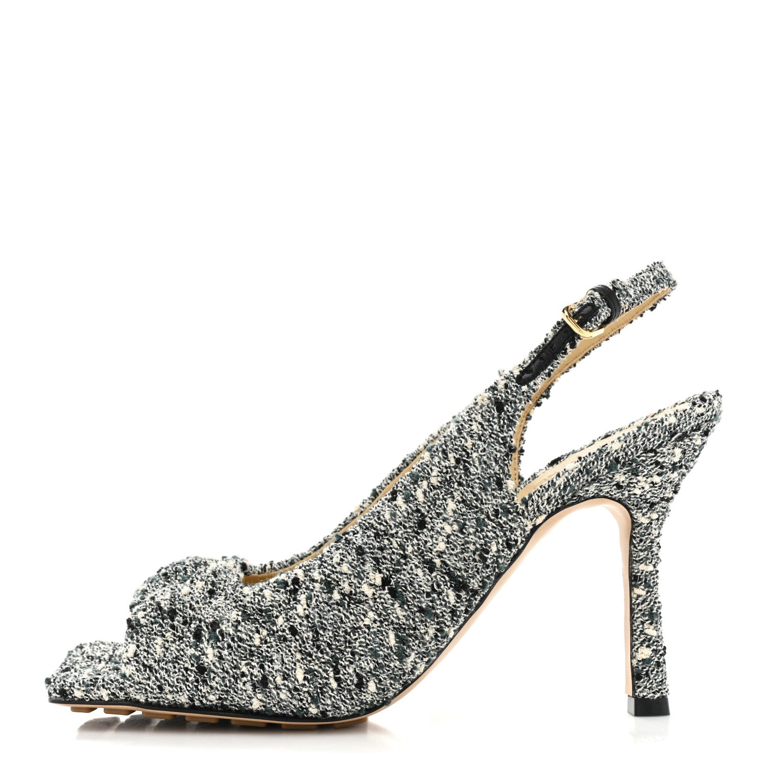 Bottega Veneta Terrazzo Boucle Slingbacks 40 Green Marble 1 of 8