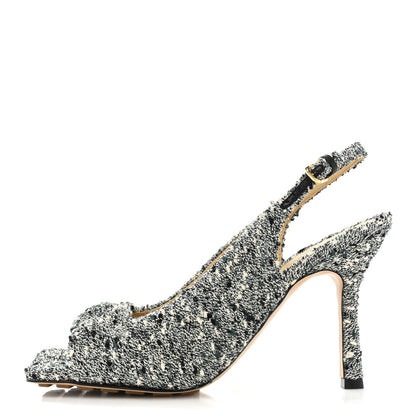 Bottega Veneta Terrazzo Boucle Slingbacks 40 Green Marble 1 of 8