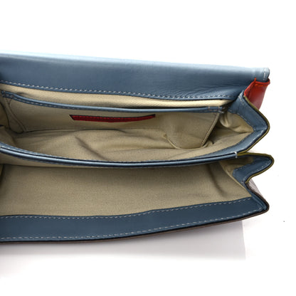 Valentino Garavani Nappa Colorblock Va Va Voom Shoulder Bag Sky Blue 5 of 9