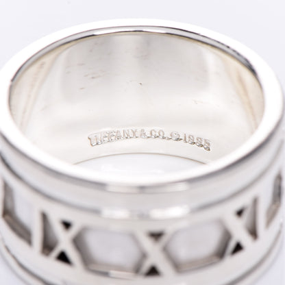 Tiffany Sterling Silver Atlas Ring 57 8 5 of 5