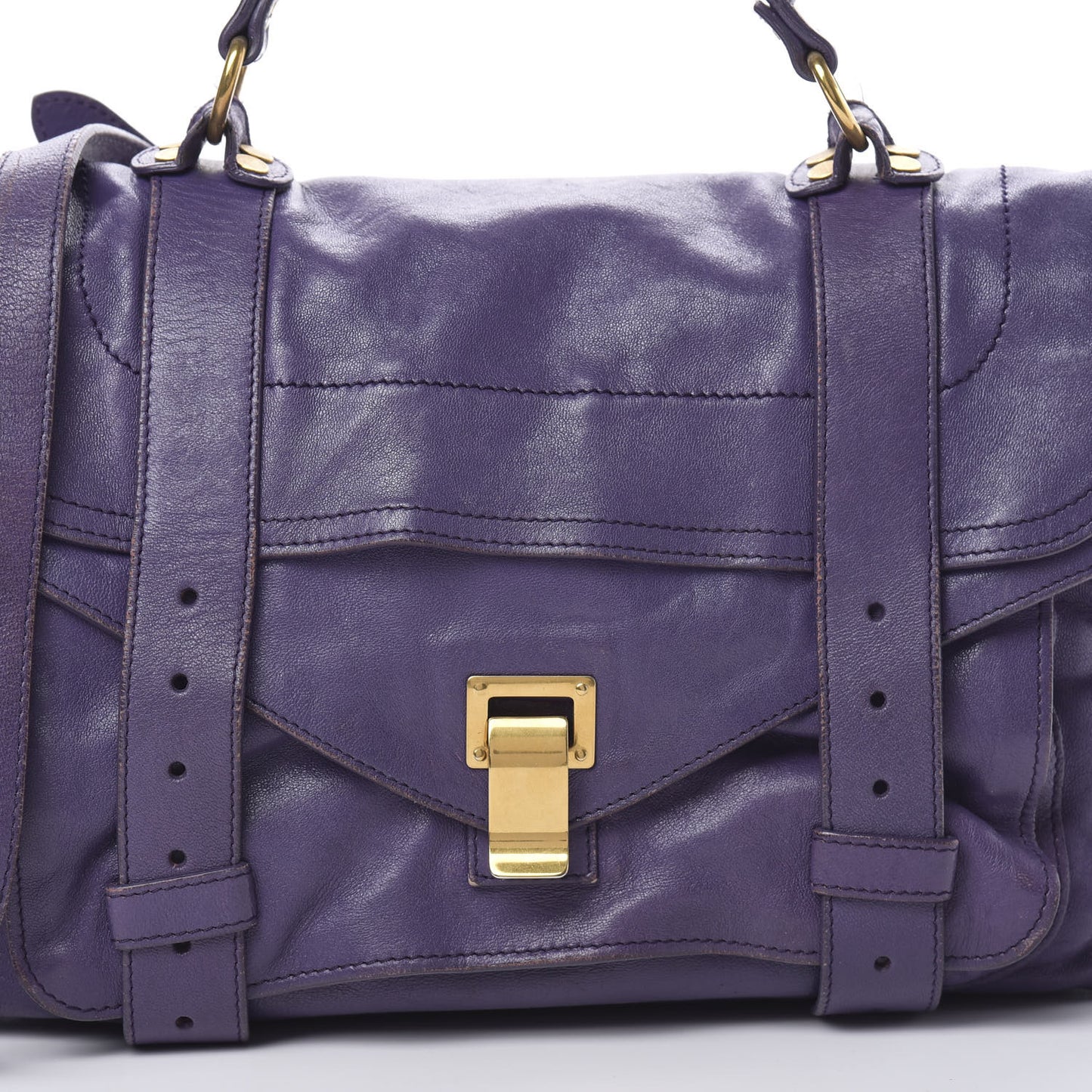 Lambskin Medium PS1 Satchel Purple Rain