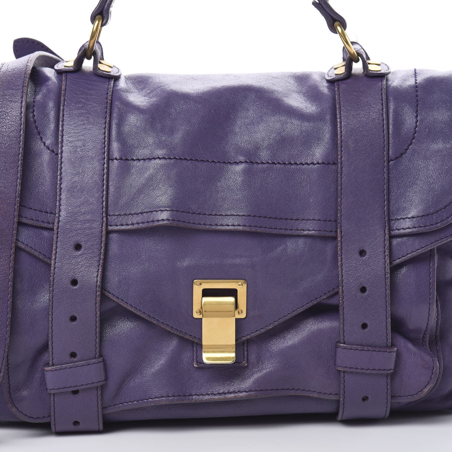 Proenza Schouler Lambskin Medium PS1 Satchel Purple Rain 10 of 27