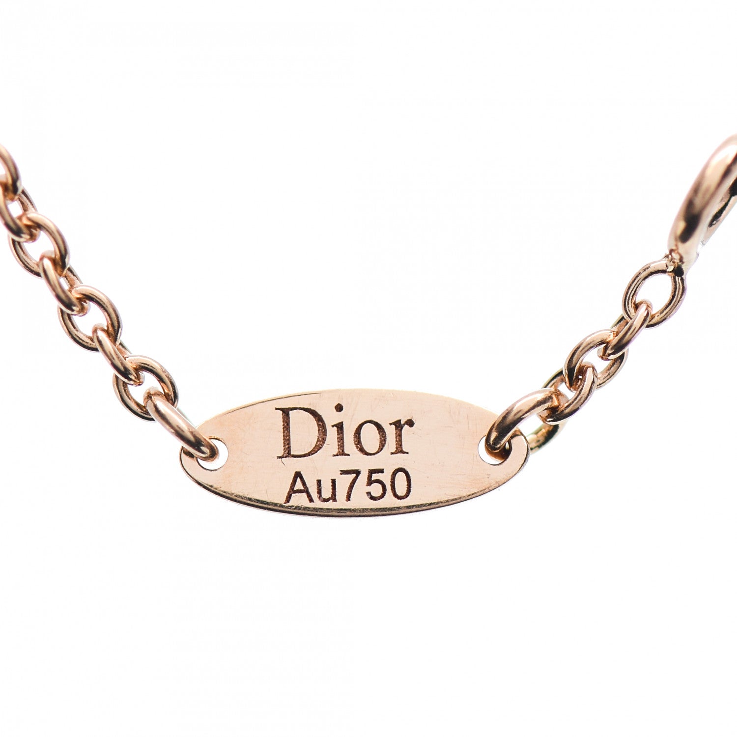 Christian Dior 18K Rose Gold Pave Diamond Rose Des Vents Bracelet 5 of 6