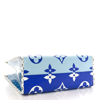 Louis Vuitton Monogram Giant Santa Monica Onthego Blue 4 of 8