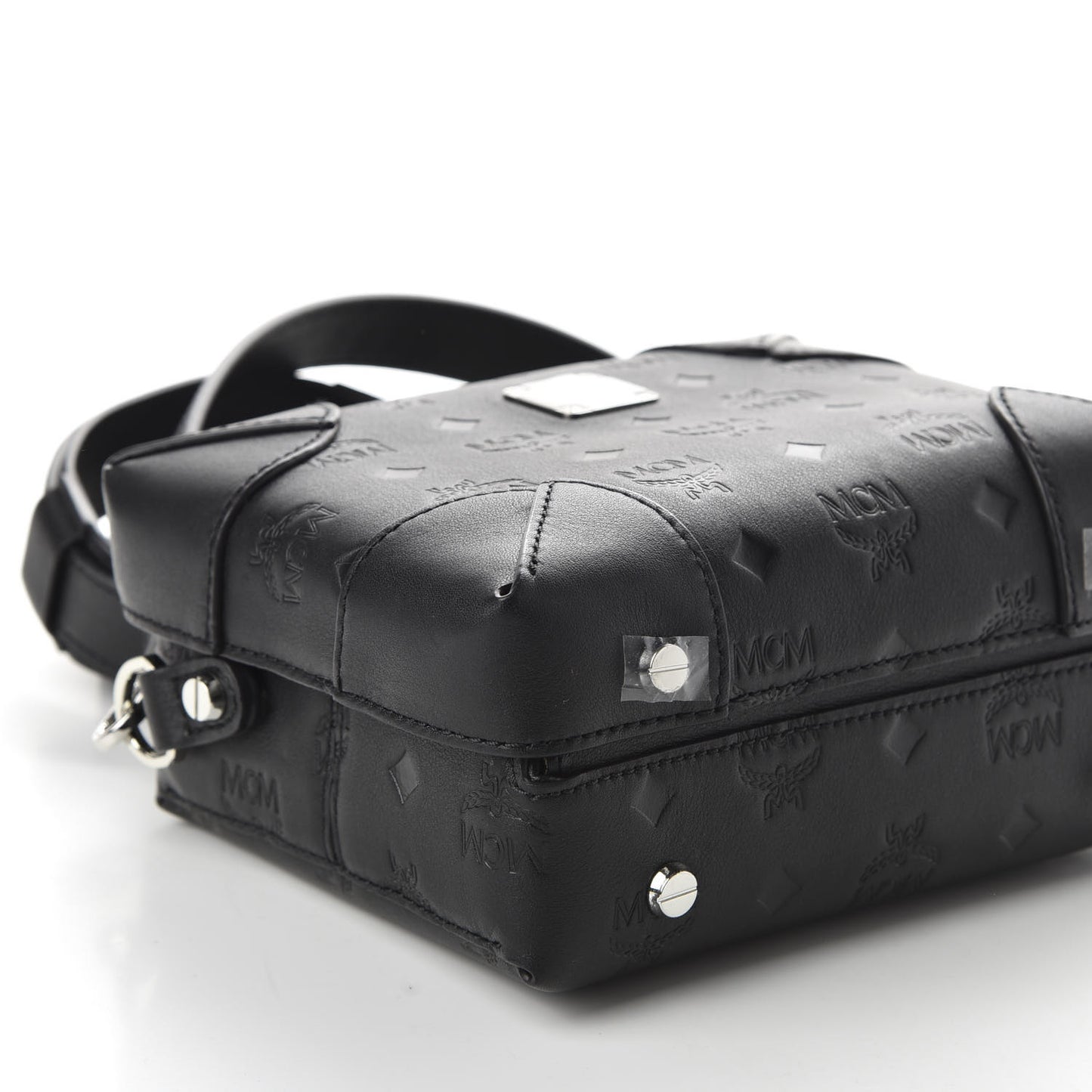 Calfskin Ottomar Monogram Small Berlin Crossbody Black