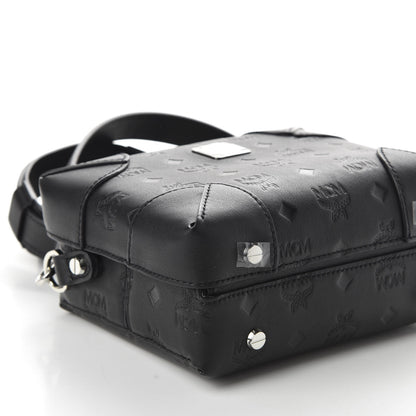 MCM Calfskin Ottomar Monogram Small Berlin Crossbody Black 7 of 9