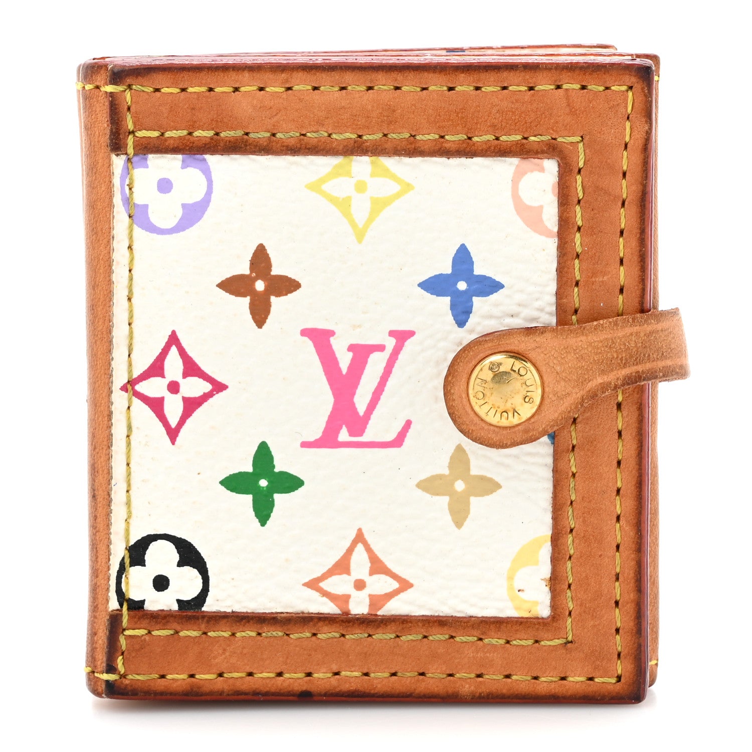 Louis Vuitton Monogram Multicolor 4 Photo Frame Wallet White 1 of 12