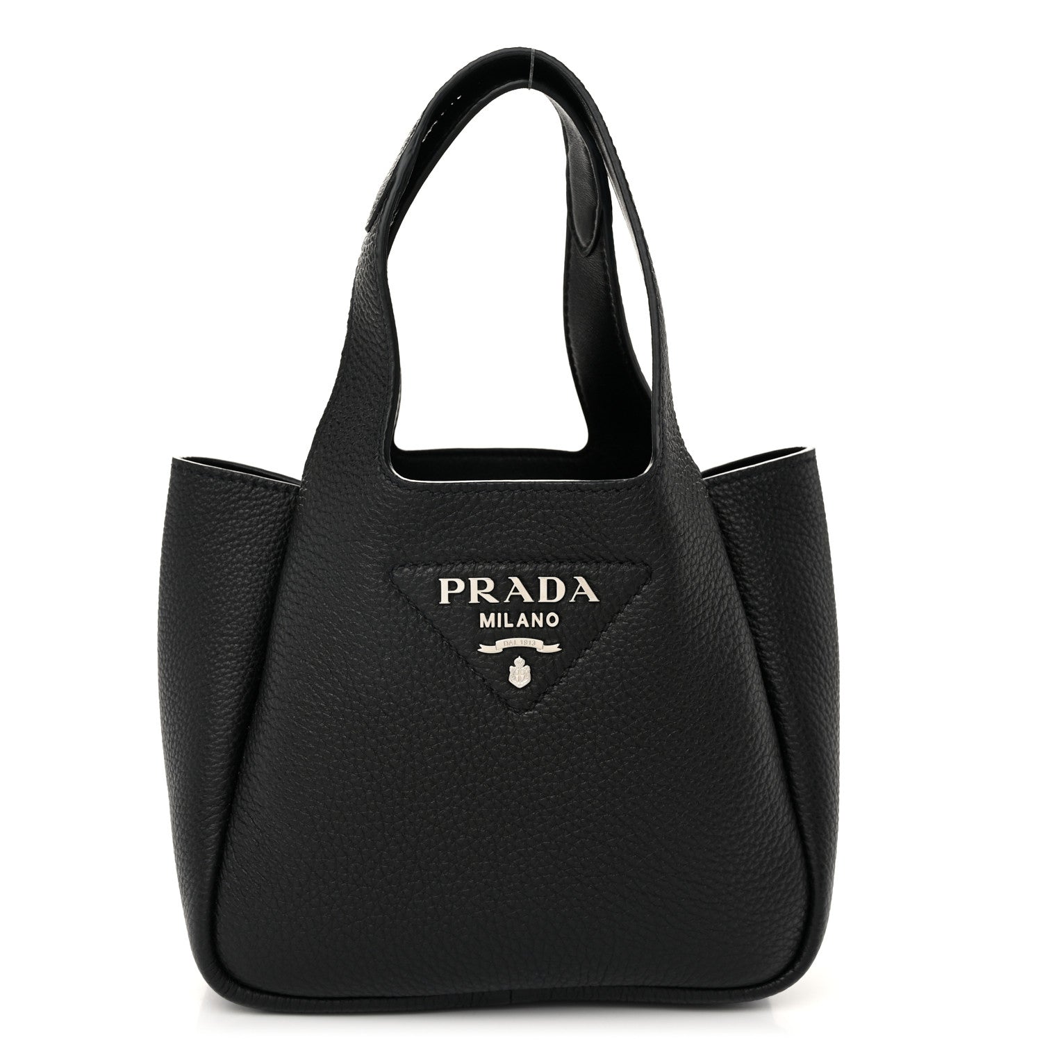 Prada Vitello Daino Soft Mini Dynamique Tote Black 1 of 9