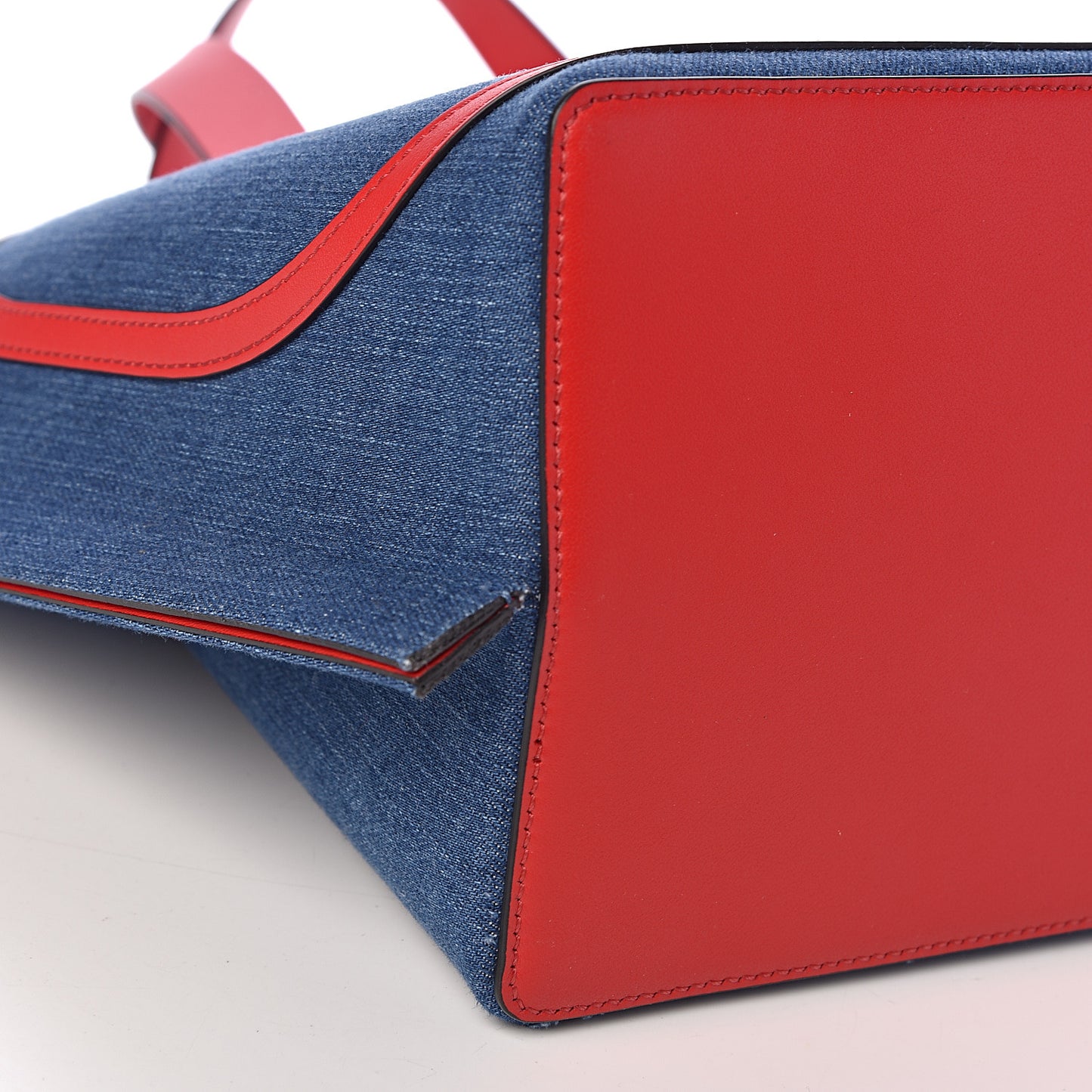 Denim Small Escape Tote Blue Red