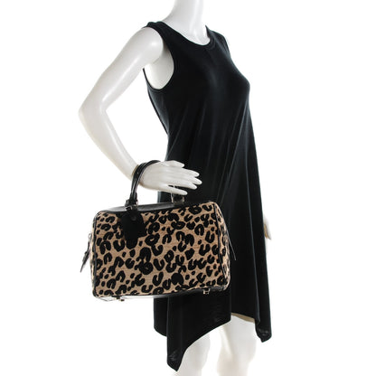 Louis Vuitton Jacquard Velvet Leopard Print Stephen Sprouse Speedy 2 of 7