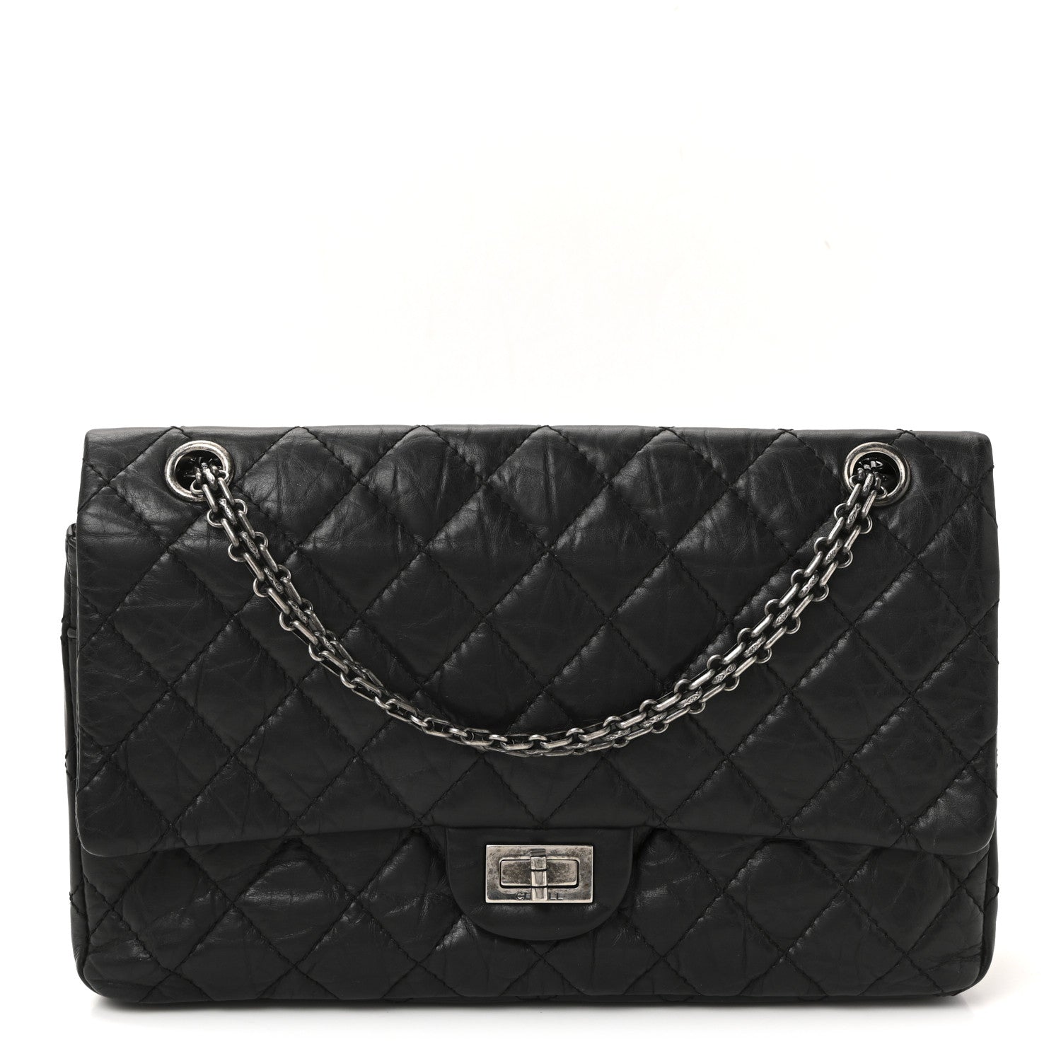 Chanel Aged Calfskin Quilted 2.55 Reissue 226 Flap Black 1 of 10