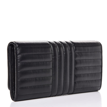Prada Soft Calfskin Diagramme Continental Wallet Black 4 of 9