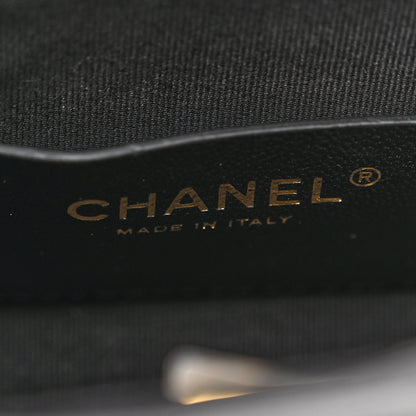 Chanel Patent Quilted Mini Graphic Catch Flap Black 6 of 12
