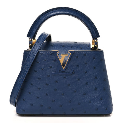 Louis Vuitton Ostrich Capucines Mini Indigo 1 of 8