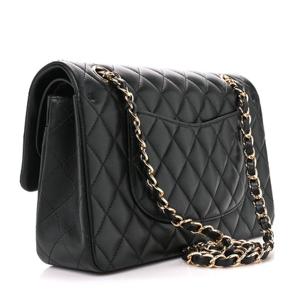 Chanel Lambskin Quilted Medium Double Flap Black 3 of 12