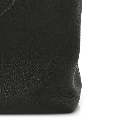 Prada Vitello Phenix Embossed Logo Hobo Black 9 of 9