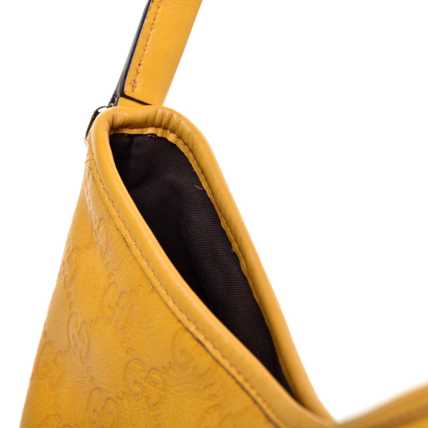 Guccissima Medium New Britt Hobo Yellow