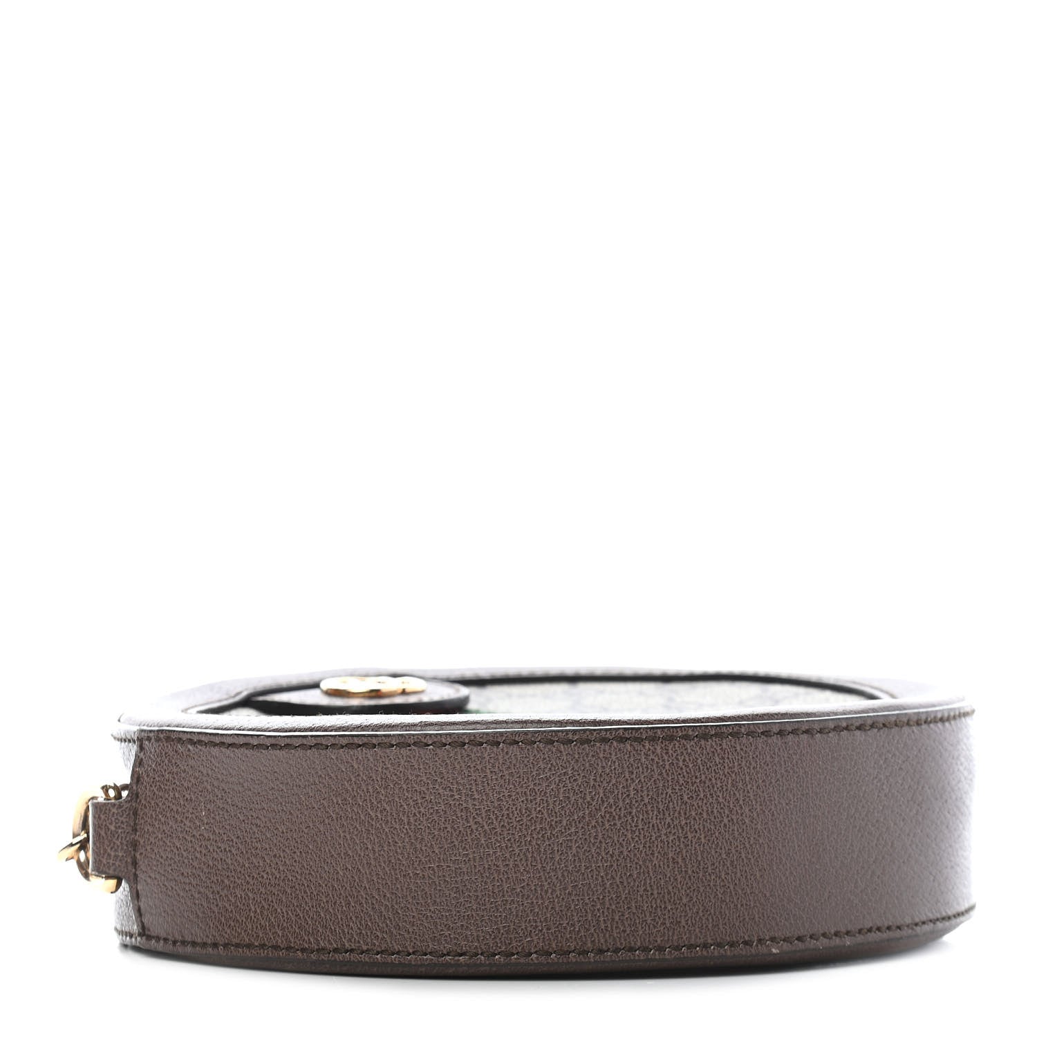 Gucci GG Supreme Monogram Web Mini Ophidia Round Shoulder Bag Brown 4 of 9