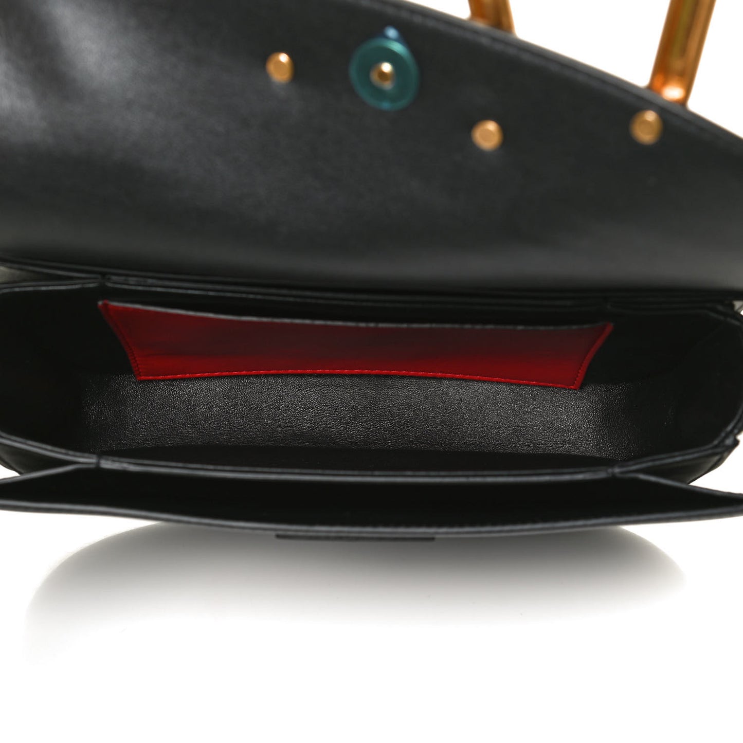 Smooth Calfskin Supervee Shoulder Bag Black
