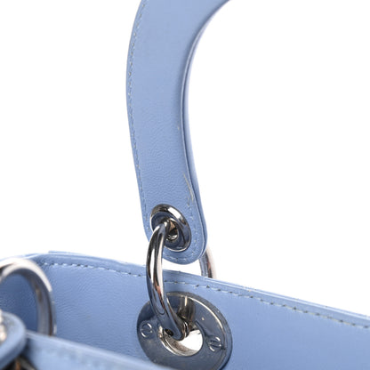 Christian Dior Lambskin Cannage Medium Lady Dior Light Blue 14 of 15