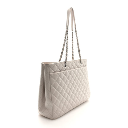 Chanel Caviar Quilted Large CC Shopping Tote Ivory 3 of 12