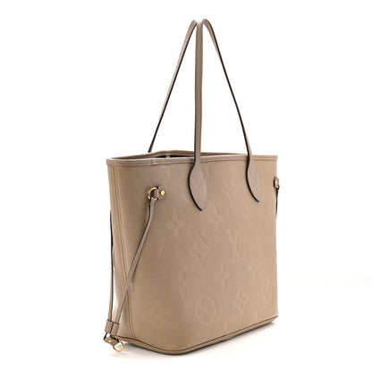 Louis Vuitton Empreinte Monogram Giant Neverfull MM Tourterelle 3 of 9
