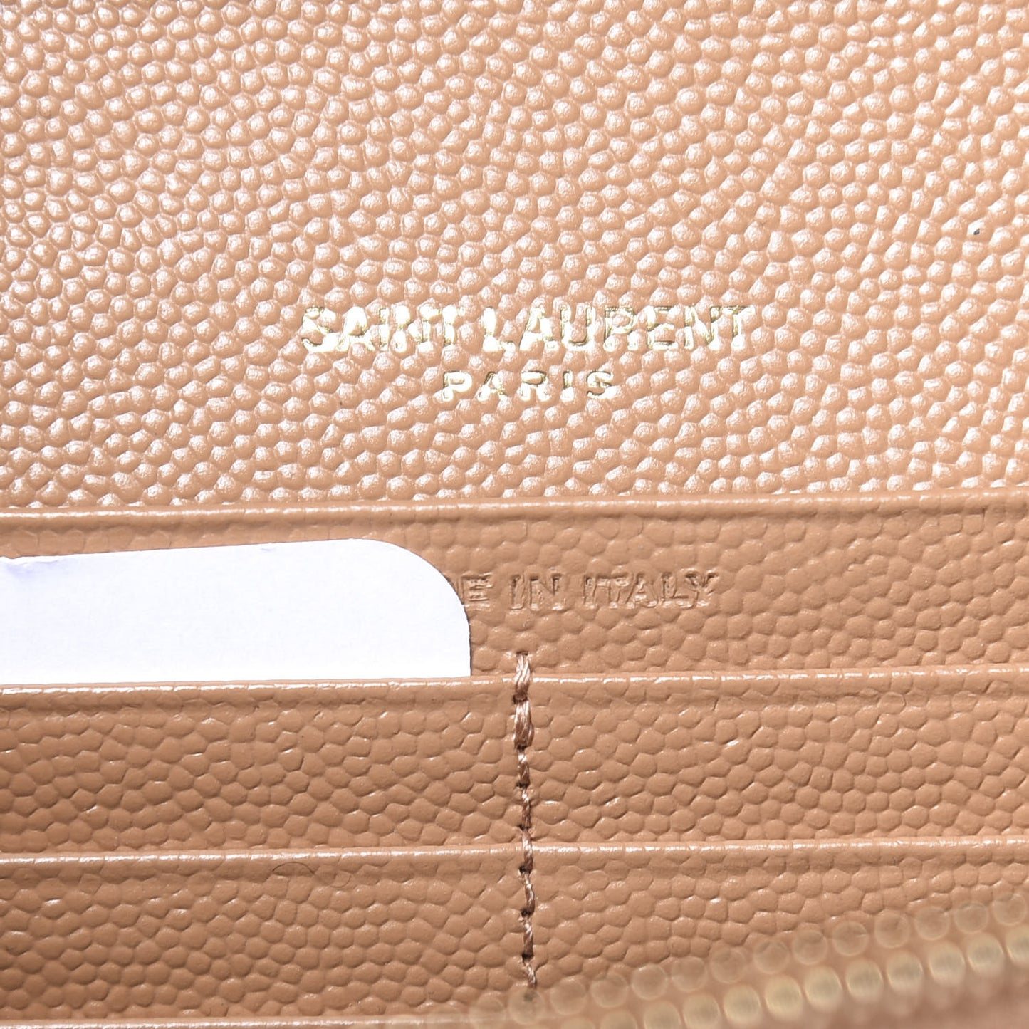 Grain De Poudre Matelasse Chevron Monogram Chain Wallet Dune