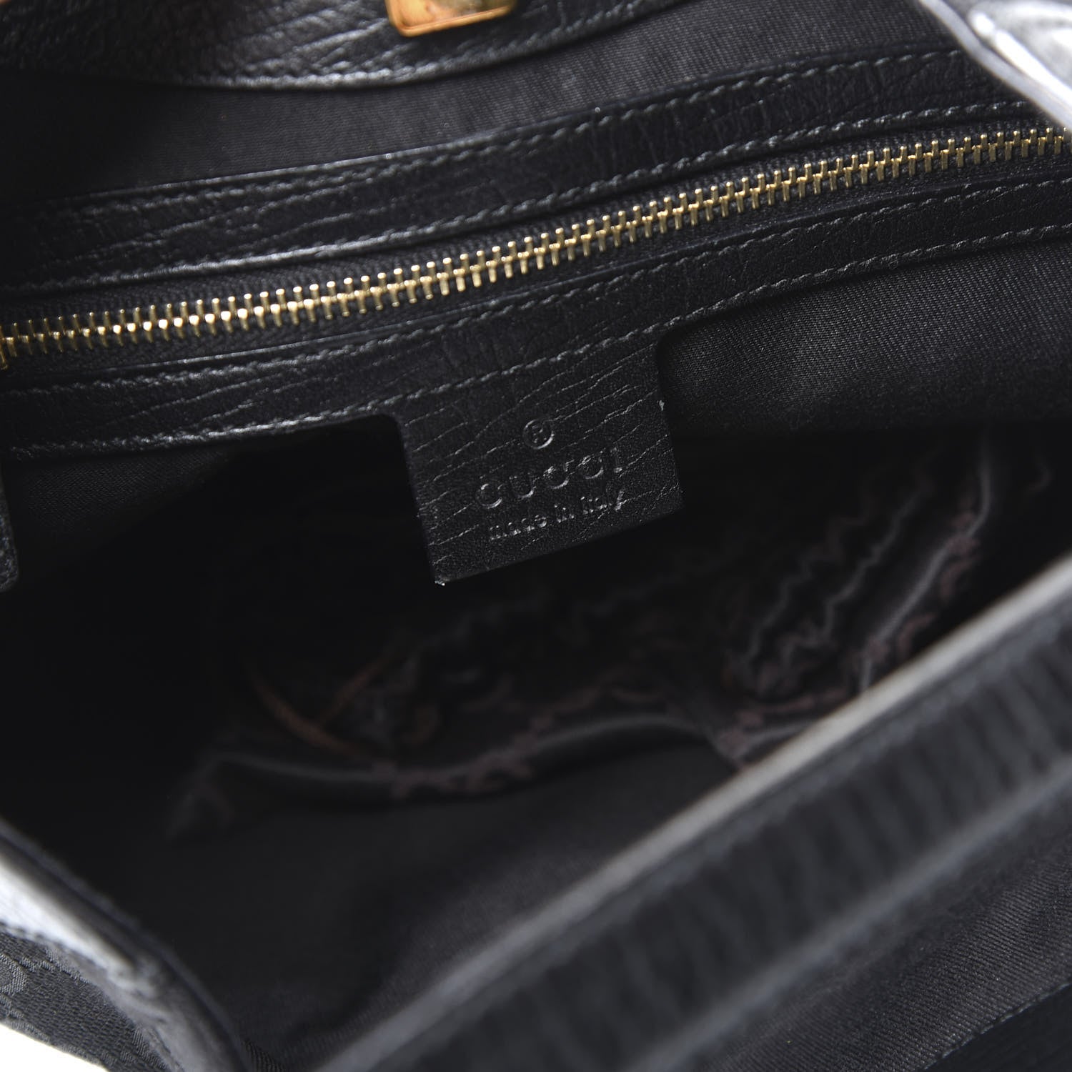 Gucci Monogram Hasler Hobo Black 6 of 9