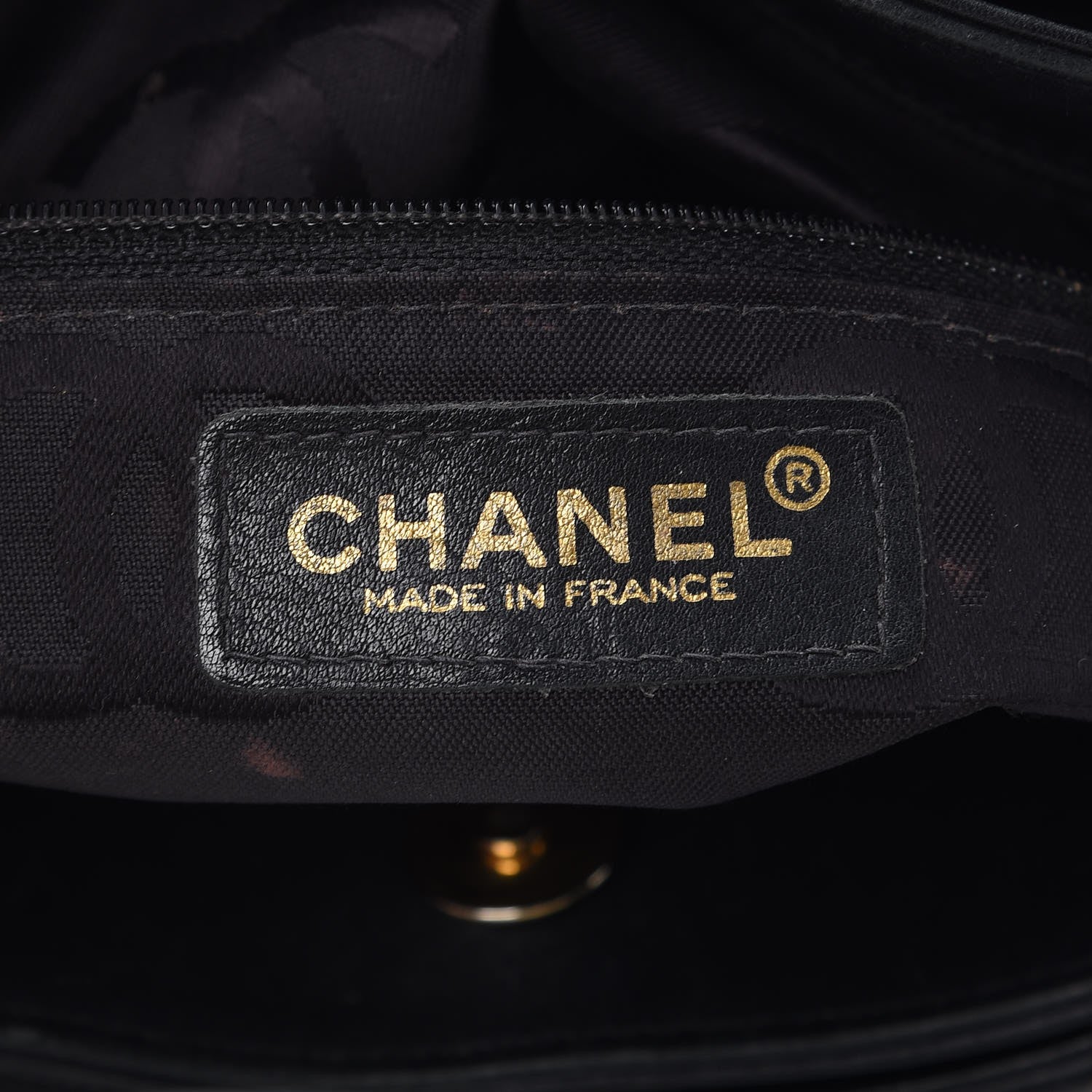 Chanel Calfskin Contrast Stitch Surpique Tote Black 6 of 12