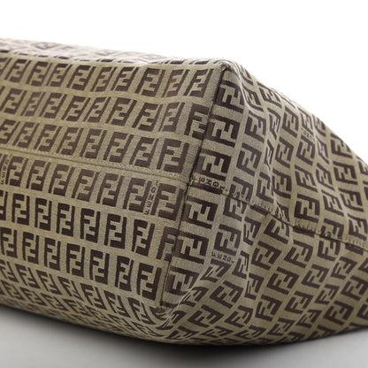 Fendi Zucchino Shopping Tote Brown 7 of 8