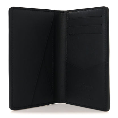 Louis Vuitton Brushed Monogram Pocket Organizer Black White 5 of 7