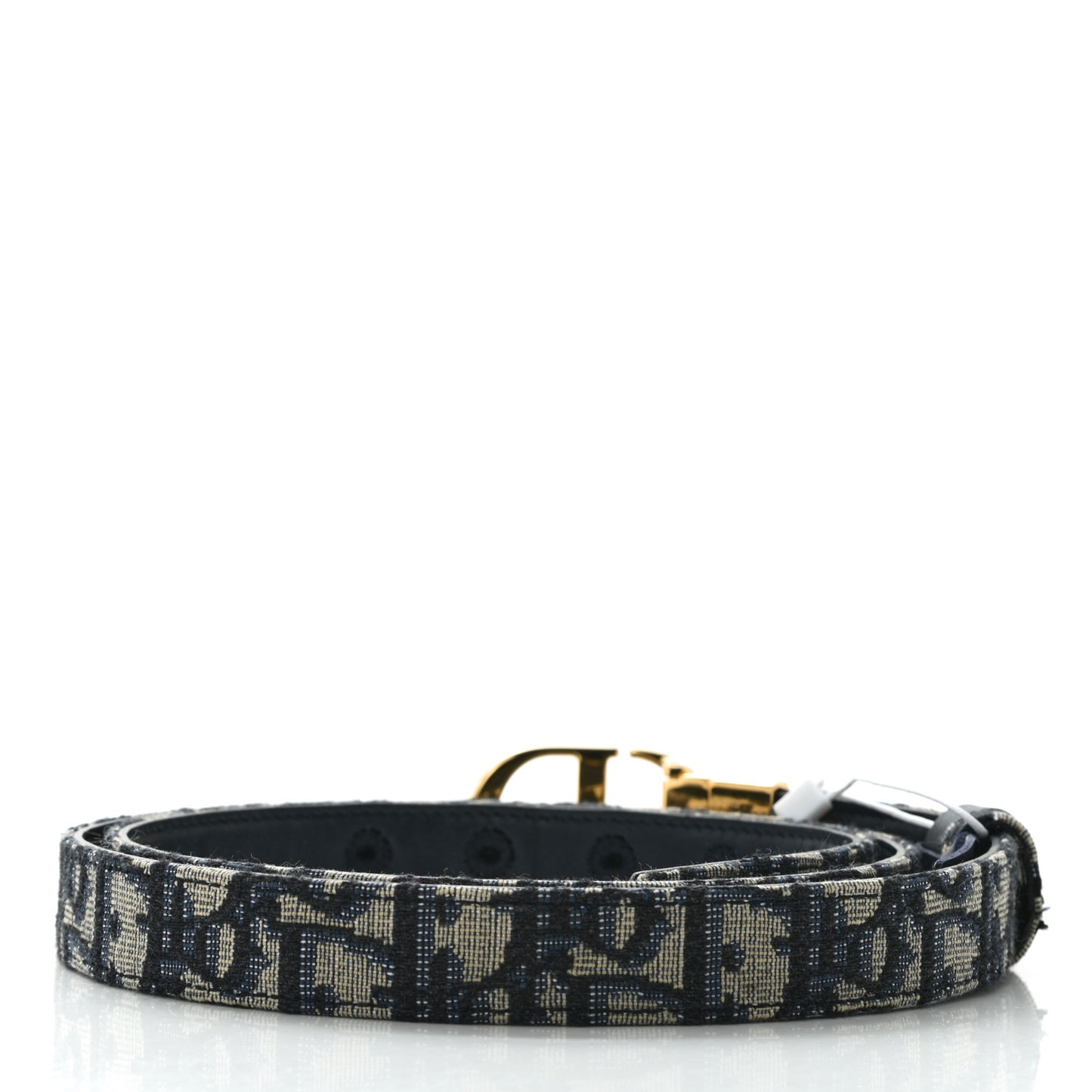 Jacquard Oblique 20mm Belt 95 Blue Multi